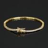 Pulsera de Tenis de Tres Garras Fila Única 3 mm/4 mm/5 mm Fabricante Mayorista Pulsera de Tenis