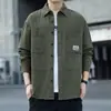 Camisa de Trabalho Estilo Japonês Primavera e Outono Masculina Marca Moderna Casual Versátil Manga Longa Jaqueta de Alta Qualidade AliExpress