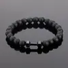 Pulsera Popular Transfronteriza Temu Xiyin Tk para Hombre Obsidiana Mate Poder Bajo Precio Modelo de Volumen Sin Empaque Individual