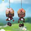 Colgantes de muñecas de cáscara de fruta natural, productos terminados de muñecas de cabeza grande de paulownia de campana de agua, y lindos y peculiares colgantes de muñecas de cáscara de fruta de vaina