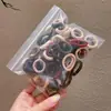 Elástico de cabelo para meninas, corda de cabelo, prendedor de cabelo, tamanho pequeno, elástico de cabelo, anel de toalha para bebê, não machuca o cabelo, elástico de cabelo, cor macaron, prendedor de cabelo