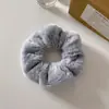 Anillo de pelo de felpa de otoño e invierno con patrón de dibujos animados, lazo para el pelo, cuerda para el pelo, linda banda para el pelo Kuromi, anillo para el pelo de intestino grueso de perro Yugui