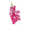 Pequeño ramo de flores artificiales de orquídea para bodas, decoraciones de flores artificiales de seda de alta gama, productos terminados para decoración de sala de estar, venta al por mayor