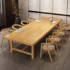 Mesa de conferência, mesa de negociação de escritório moderna e combinação de cadeira de madeira maciça simples, mesa longa de treinamento de mesa grande biblioteca de mesa