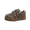 Comercio Exterior 2026 Otoño Nuevos Zapatos Deportivos Infantiles con Estampado de Leopardo Tendencia Moda Zapatos Blancos para Niños y Niñas Estudiante Ligeros Zapatos de Tabla