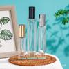 En stock, venta al por mayor, cosméticos, botella dividida, botella de perfume, botella de bayoneta de 50 ml, botella de spray de 100 ml, botella de vidrio transparente de 30 ml