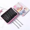 Grampo de cabelo preto reto, grampo de cabelo coreano adulto ondulado, pequeno, preto, grampo de cabeça, grampo de aço, grampo lateral para meninas, acessórios para cabelo