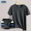 Nueva camiseta interior térmica sin costuras de cuello redondo para hombre para otoño e invierno, con forro polar añadido y forro polar de doble cara engrosado para abrigar, fabricante de camisetas de manga corta
