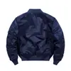 Amazon Nueva Chaqueta de Aviador ma1 de la Fuerza Aérea para Hombre Chaqueta de Motociclista de Color Sólido Talla Grande Uniforme Militar Comercio Exterior Traje de Vuelo