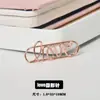 Fabricante de Clips de Papel al por Mayor Amazon Más Vendido Carta de Amor Clips de Papel Metálicos Chapados en Oro Rosa
