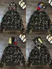Sudadera con cremallera y camuflaje de tiburón Bape de moda para hombre y mujer, estilo pareja, cárdigan chaqueta con capucha holgado de forro polar puro de moda para hombre