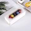 Caja de Embalaje Bronceada para Postre de 5 Macarons Caja de Regalo Creativa de Cartón Corrugado Caja de Embalaje Exterior para Alimentos Al por Mayor