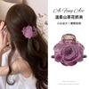 Nuevo Clip para el Cabello de Rosa Seca Estilo Chino para Mujer de Alta Gama 2025 Nueva Flor Semirrecogido Horquilla Adorno para el Cabello
