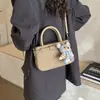 Bolso de Mano Cuadrado Pequeño de Nicho Estilo Coreano para Mujer, Nuevo Modelo Primavera 2026, Alta Calidad, Elegante, Versátil Bolso de Hombro y Cruzado
