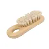 Cepillo para Espalda de Bambú Cepillo de Baño Mango Corto Toalla de Baño Cepillo para Espalda de Cerdas Suaves Cepillo Corporal