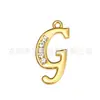 Llavero de Metal con Diamantes Creativos de 26 Letras Colgante para Bolso Collar Simple con Colgante de Letra Accesorios de Bricolaje Venta al por Mayor