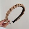 Diadema de otoño e invierno de alta gama Maillard para mujer, trenza retorcida, nueva ins, alta, para lavar la cara, diadema para presionar el cabello, tocado, accesorios para el cabello