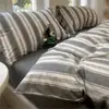 Juego de ropa de cama ultra suave y acogedor Clase A para madres y bebés, juego de cuatro piezas para camas individuales de dormitorio de estudiantes, mezclado con juego de sábanas bajeras de tres piezas de algodón puro