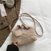 Bolso de Felpa de Invierno Bolso de Mujer 2022 Nueva Llegada para Llevar en la Mano Mini a la Moda Portátil Bolso Cuadrado Pequeño Niña Lindo Bolso Mao Mao