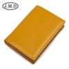 Monedero retro de cuero genuino Jiameda unisex, venta al por mayor, con RFID, antirrobo, para tarjetas, monedero