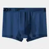 Cintura Media HELLO talla extra Hielo Seda Ropa Interior para Hombre Color Sólido Cómodo Transpirable Juventud Transpirable Calzoncillo Ropa Interior para Hombre