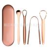 Raspador de Lengua de Acero Inoxidable Limpiador de Lengua Raspador de Lengua Cepillo de Lengua Set de Herramientas de Limpieza Bucal Fabricante Stock Listo