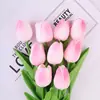 Flores de Tulipán Artificiales Transfronterizas para Decoraciones de Sala de Estar y Mesa de Comedor, Flores Falsas para Celebraciones de Bodas, Accesorios de Fotografía, Flores Artificiales