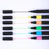 Marcador Acrílico Ponta Macia Caixa Preta Pequena Pintura Infantil Grafite Pincel DIY Empilhável Cor Pincel de Pintura Caneta Marcadora
