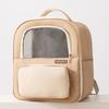 Mochila para Mascotas Estilo Ins Algodón Cálido Bolsa para Perros Espacio Extra Grande Conveniente Bolsa para Gatos Transpirable Mochila para Perros Para Salir