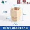 Adaptador de manómetro de cobre puro, reductor con roscas internas y externas M5M6M8M10M12M14*1.5M16 G1/4