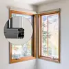 Ventanas de Aleación de Aluminio Insonorizadas para Sala de Estar y Dormitorio, Ventanas de Sistema de Aluminio con Rotura de Puente Térmico, Puertas y Ventanas Batientes de Apertura Exterior con Doble Acristalamiento, Hecho a Medida