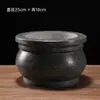 Queimador de Incenso Redondo de Pedra Queimador de Incenso de Pedra Ornamento Esculpido em Pedra Suprimentos Templo Salão Ancestral Queima de Incenso ao Ar Livre