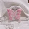 Parche de Bordado de Mariposa Multicolor de Doble Capa Tridimensional con Cola Larga para Ropa al por Mayor Accesorios de Vestir Piezas de Decoración de Bordado de Mariposa de Encaje