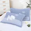 Algodón de Gasa de Alta Gama para el Hogar Par de Toallas para Almohada Cuatro Estaciones Pareja Suave Adulto Funda de Toalla Diadema para Cabeza de Almohada Toalla Individual para Almohada