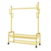 Secador de Roupas para Uso Doméstico, Rack de Armazenamento Espessado e Reforçado de Aço Carbono, Cabideiro de Chão, Cabideiro de Armazenamento Móvel