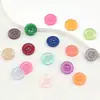 Botones de resina translúcida de cuatro agujeros, coloridos y versátiles, botones decorativos lindos para bebés y niños al por mayor en stock