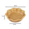 Cesta de Frutas para Snacks, Plato de Frutas, Cesta Escurridora, Frutero Tejido de Imitación Ratán, Plato para Dulces Estilo Lujo Ligero