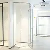 Box de Banho de Luxo com Porta Pivotante em Forma de Diamante com Design de Borda Estreita, Atacado Transfronteiriço, Tamanho e Cor Personalizáveis