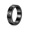 Anillo de Acero de Titanio para Hombre, Tendencia Europea y Americana, Nuevo Joyería, Números Romanos, Electrochapado al Vacío, No se Desvanece, Amazon Transfronterizo
