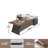 Mesa de Escritório de Luxo Leve Simples Moderna Sensação de Alto Padrão Gerente Presidente Mesa para Uma Pessoa Pequena Grande Mesa Executiva com Armário Lateral