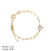 Pulsera Anillo de Zirconia de Lujo Ligero Estilo Europeo y Americano Acero de Titanio Nicho de Gama Alta Diseño Geométrico Pulsera Minimalista para Mujeres 2026