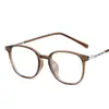 Óculos Tendência de Armação Quadrada para Mulheres, Adequados para Lentes de Grau, Bloqueio de Luz Azul, Efeito Emagrecedor para Rostos Grandes, Aparência Natural, Armações de Óculos de Metal Tr90