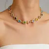 Set Retro Francés Colorido Diamante Dopamina Girasol Pulsera de Lujo Ligero Nicho de Gama Alta Accesorios de Collar