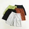 Pantalones cortos de trabajo casuales funcionales urbanos grises, secado rápido, ligeros para hombre, shorts deportivos con cordón hasta la rodilla, pantalones holgados de verano