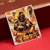 Dzambala Negro pintado tibetano pintura Thangka pintada a mano lienzo central impresión microchorro Thangka cultural y creativo Zakiralam al por mayor