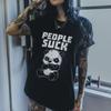 2023 comercio exterior nueva camiseta con letra verano manga corta para hombre y mujer camiseta de manga corta WISH entrega de una pieza