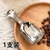 Colher de Chá de Aço Inoxidável Espessado com Cabo Curto Mini Colher Pequena Colher Medidora de Café Colher Separadora de Chá Pá para Folhas de Chá Pá Cavadora Colher de Sopa Selecionada