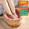 Bolsa Desechable para Baño de Pies 12Wu Espesada Transparente Impermeable Bolsa para Baño de Pies Hogar Baño de Pies Cubeta de Madera Set para Terapia de Pies