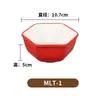 Imitación de porcelana de melamina, mismo estilo que la popular marca "Man Shuan", para restaurantes de hot pot de autoservicio: recipientes para hot pot, recipientes giratorios, tazas de agua, soportes para exhibir platos y recipientes para salsas para mojar
