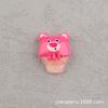 Série de urso de morango transparente DIY Acessórios de resina Acessórios para cabelo Fivela de sapato Cola creme Caixa de papelaria Material decorativo Bolsa